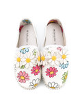floral print slippers