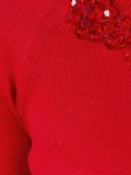 embellished neck jumper