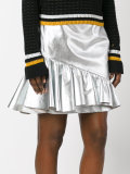 asymmetric frill skirt