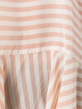 striped soft peplum vest