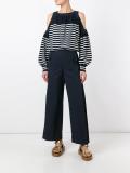 pleated insert trousers