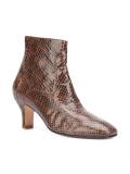 snakeskin effect ankle boots