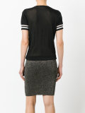 metallic knitted dress