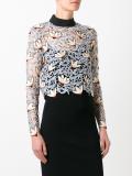 Peony cropped blouse