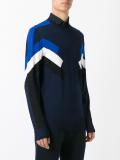 geometric intarsia knit jumper