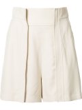 pleat detail shorts