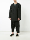 Open Armpit Ethnic Button Jacket