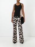 patchwork knitted tank top