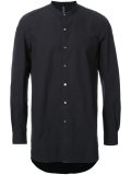 band collar shirt