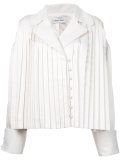 pleated trim jacket 