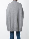 cocoon-style knit jacket