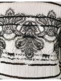 lace insert blouse 