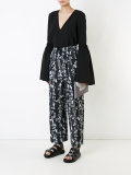 accent printed palazzo pants