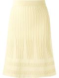 high-waisted knit skirt