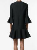 crepe couture mini dress