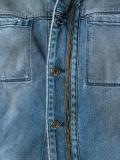 zipped denim jacket 