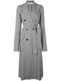 long double breasted robe coat