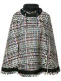 tweed poncho