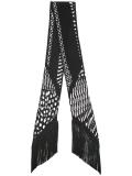 'Guinea' skinny fringed scarf