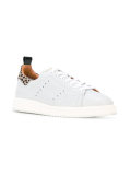 leopard print-trimmed sneakers
