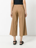 flared cropped trousers