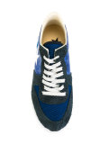 star print lace up trainers 