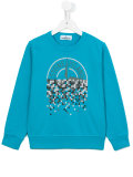 pixel logo print sweatshirt