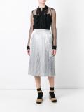 sheer frill shirt