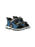 denim touch strap sandals