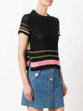 colour panel knitted top