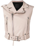 sleeveless biker jacket