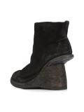 asymmetric heel ankle boots