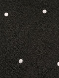 polka dot embroidered skinny tie