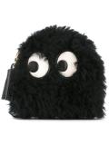 fuzzy eye detail purse