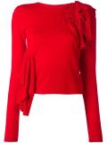 ruffled detail jumper