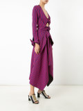 knot cut out asymmetric dress