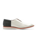 leather laceless shoes