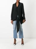 waist-tie shirt
