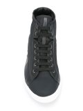 lace up hi-top sneakers