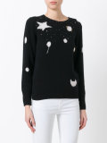 moon and star print top