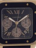 'Santos Rose Gold 100 XL' analog watch