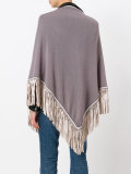 fringed trim cape 