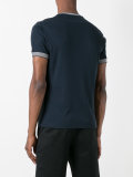 contrast V-neck T-shirt