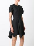 shortsleeved asymmetric dress