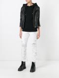 distressed cropped jeans