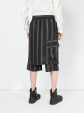 striped drop crotch shorts