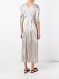 zigzag striped maxi dress