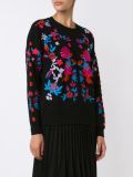 embroidered floral sweater