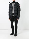 logo patch padded jacket
