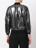 metallic bomber jacket